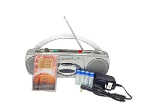 Aiwa CS-P500 Portable Cassette Tape Player & Recorder AM FM Radio Tuner Silver - Bild 1 von 24