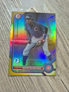 Kevin Alcantara 2022 Bowman 1° Edizione Oro 33/50 Cubs Baseball - Foto 1 di 4