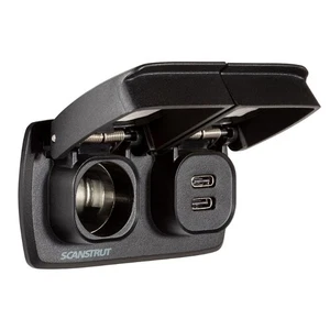 SCANSTRUT Flip Pro Multi - Dual USB-C connector and 12V cigarette lighter socket - Photo 1 sur 2