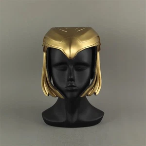 Wonder Woman 2 Diana Prince Golden Armor Helmet Cosplay Costume Props PVC Masks - Picture 1 of 7