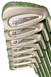 Wilson Staff Pi5 Iron Set 3-9 Irons RH S300 Stiff Steel New Jumbo Grips - Picture 1 of 22