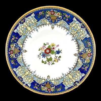 (3) Johnson Brothers Pareek Mayflower china dinner plates - Image 1 of 4