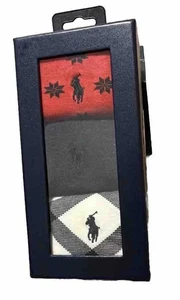 Polo Ralph Lauren Hombre Calcetines Nórdicos Crew 3 Pares Conjunto de Regalo en Caja Talla 4-10.5 - Imagen 1 de 6