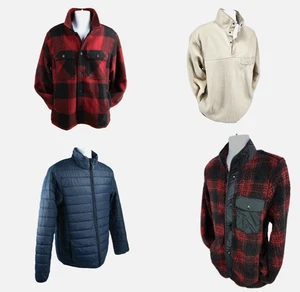 Lot of 11 Brand New w Tags Jackets by Goodfellow & Co, Puffer, Fleece, Denim - Picture 1 of 14