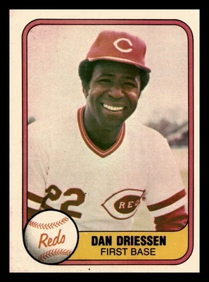 Dan Driessen 1981 Fleer #205 Cincinnati Reds Near Mint NM - Image 1 of 2