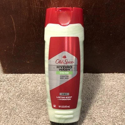Old Spice Hydro Wash Extra Fresh Hydrating Body Wash 2 In 1 Lasting Scent, 16oz - Image 1 of 4