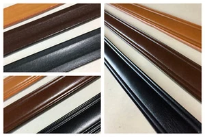 Finished Domed Double Creased Leather Strips Blanks Crafts 9-10 oz. 2 Widths NEW - Picture 1 of 6