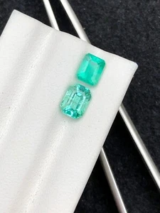 1.95 Ct Natural emerald Green Color Emerald Cut gemstone From Chitral Pakistan - Picture 1 of 3