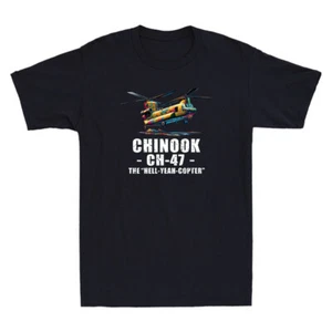 Camiseta vintage para hombre CH-47 Chinook Military Helicopter The Hell Yeah Copter - Imagen 1 de 8