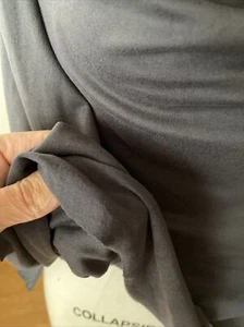 Gray Fabric Soft Knit Spandex Textile NEW Quilting 1 Yard Stretchy - Picture 1 of 3