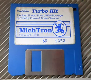 Rare Logiciel TURBO KIT MichTron Hard Drive Utilities Package ATARI ST STF STE - Photo 1/5