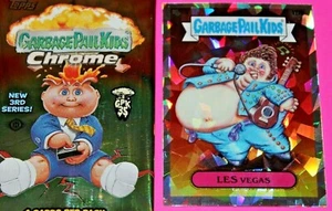 Cubo de basura niños 2020 cromo 3 refractor atómico #117b "LES VEGAS" + 1 envoltorio - Imagen 1 de 4