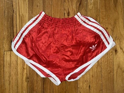 Adidas Nylon Shorts Vintage 80’S D5 MEDIUM Sprinter Shiny Satin Retro Glanz - Image 1 of 4