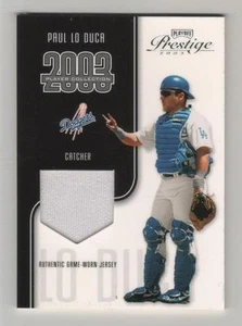 Camiseta deportiva usada del juego Paul Lo Duca 2003 Playoff Prestige Player Collection - Imagen 1 de 1