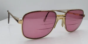 Vintage Ao Safety Gold Pilot Metal Sunglasses USA FRAMES ONLY - Picture 1 of 7