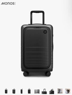 Monos Carry-On Pro (Black) Rolling Suitcase • 205.50£