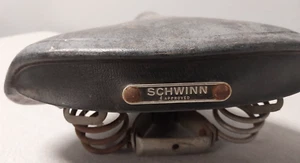 Schwinn Approved Suspension Sprung Cruiser Vintage Saddle 1960s Fast USA Shipper - Picture 1 of 9