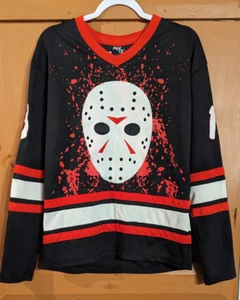 Friday The 13th Jason Voorhees AOP Graphic Hockey Jersey Movie Promo Size Small - Picture 1 of 7