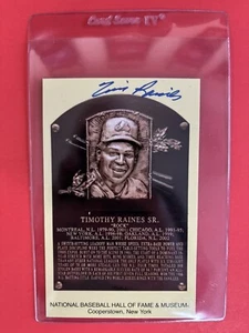 2017 HOF Yellow Postcard, Tim Raines, EXPOS, HOF, Autograph, JSA Certified - Picture 1 of 3