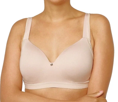 Breezies~Natural Embrace Wirefree TShirt Bra~42DD~Sunbeige~A286966~Foam Cup 9133 - Image 1 of 3