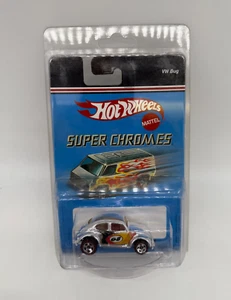 Hot Wheels Super Chromes #68 Silver VW Bug with Shell Case - Picture 1 of 2