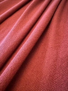 World Market Rust Red 2 Curtain Panels 48”x 96” Textured Light Filtering - Picture 1 of 24