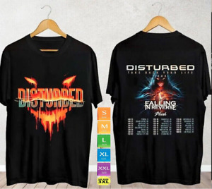 Disturbed 2024 Tour Take Back Your Life Music Concert Falling In Reverse T-Shirt