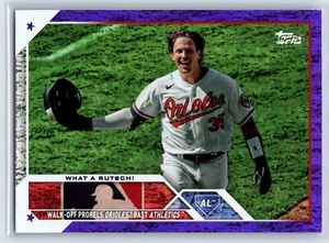Adley Rutschman #/799 - Aggiornamento Topps 2023 Purple Foil SP #US7 Baltimore Orioles - Foto 1 di 2