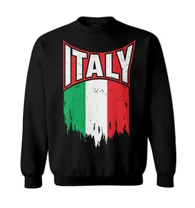 Italy Torn Flag - Italian Strong Proud Pride Europe Toddler Crewneck Sweater - Picture 1 of 8