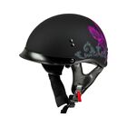 Gmax Graphic Hh-65 W/Peak Adult Mens Lightweight Half Motorcycle Riding Helmets