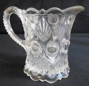 EAPG   U. S. Glass #20036  aka Beaded Raindrop Creamer or Small Pitcher    1915 - Picture 1 of 4