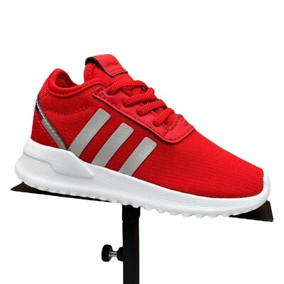 Tenis sin cordones Adidas para niños pequeños niños niñas talla 7 rojo-blanco atléticos ligeros Foto 1 de 4