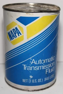 1970s Full Old Vintage NAPA OIL CAN FLUID QUART OIL CAN ASHLAND KENTUCKY OIL CAN - Picture 1 of 15