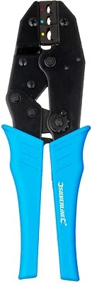 PINZA CRIMPATRICE CRIMPARE FASTON PROFESSIONALE TERMINALI CAPICORDA ISOLATI SILV