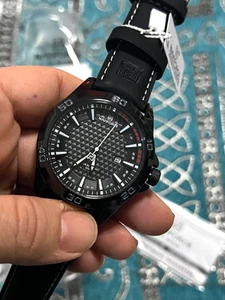 Orologio uomo Analogico Datario automatico Pelle 45mm 30M Militare Formula 1 PRX - Foto 1 di 7