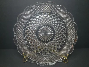 Vintage 14" Wexford Clear Glass Serving Tray Platter Excellent! - Picture 1 of 3