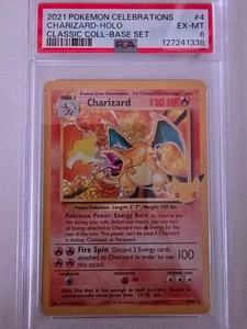 PSA 6 EXCELLENT–MINT Charizard #4/102 – Celebrations Holo Classic Collection Pok - Picture 1 of 6