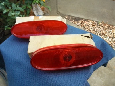 Vintage (NOS) Set 1959 Pontiac Catalina Tail Light Lenses in Original Boxes - Image 1 of 4