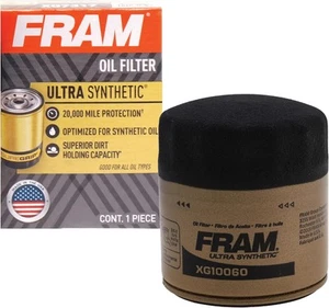 Filtro de aceite de repuesto automotriz ultra sintético FRAM, 1 unidad (paquete de 1) - Imagen 1 de 6