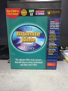 THE ULTIMATE BIBLE REFERENCE LIBRARY QUICK START GUIDE PC CD-ROM NEW BIG BOX - Photo 1/9