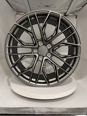GWG RF1 20 inch STAGGERED Gunmetal Rims fits NISSAN GT-R 2009 - 2018 - Image 1 of 4
