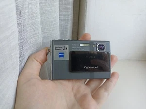 š„Sony Cybershot DSC-T7 Silver 5.1MP digital compact cameraš„WORKing FULL setš„ - Picture 1 of 7