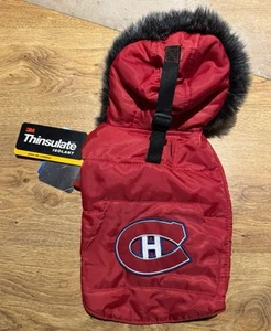 New With Tags Montreal Canadiens NHL Hockey Animal Pet Dog Winter Jacket XSmall - Picture 1 of 8
