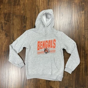 CINCINNATI BENGALS Youth Hoodie Hooded Sweatshirt NFL Football Size Large 14/16 - Picture 1 of 7