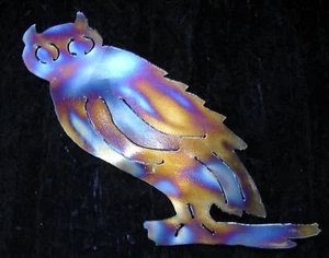 OWL Bird Barn Metal Lodge Cabin Wall Accent Art Decor - Picture 1 of 1