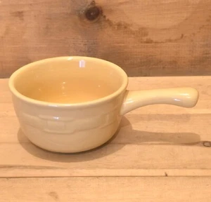 1 Longaberger Woven Traditions Butternut Individual Handled Soup Bowl/Crock. - Picture 1 of 7