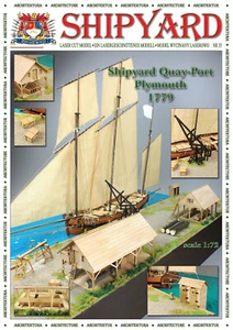 Kartonmodell Diorama Kaianlage Plymouth 1779 für Le Coureur 1:72 Shipyard - Bild 1 von 10