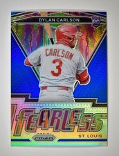 2021 Prizm Fearless Blue Prizm #3 Dylan Carlson - St. Louis Cardinals