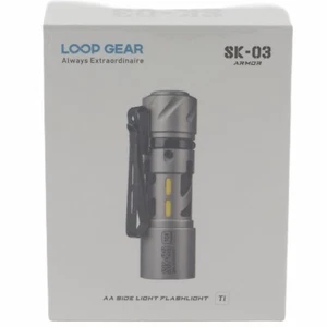 Linterna estroboscópica de titanio Loop Gear SK03 recargable gris - Imagen 1 de 3