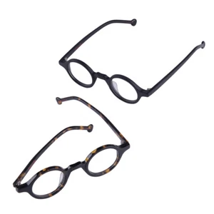 38mm Small Round Vintage Eyeglass Frames Spectacles Glasses With Case Unisex - Picture 1 of 4